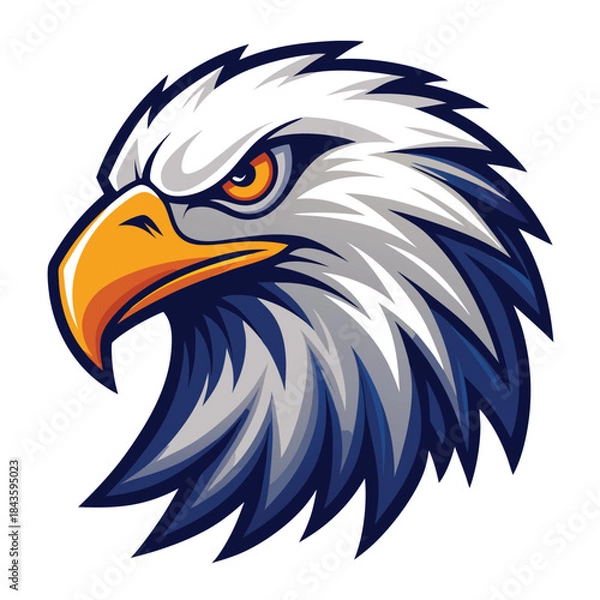 Fototapeta American bald eagle vector illustration