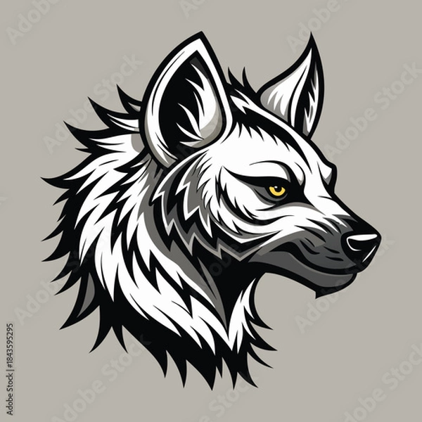 Fototapeta wolf head vector illustration