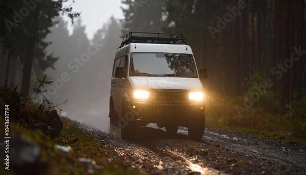 Obraz Extreme offroad camper van