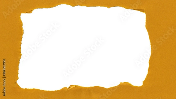 Obraz white torn paper frame