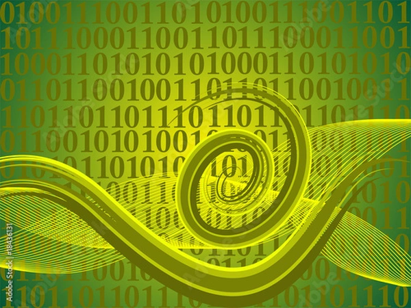 Fototapeta Abstrakter digitaler Hintergrund