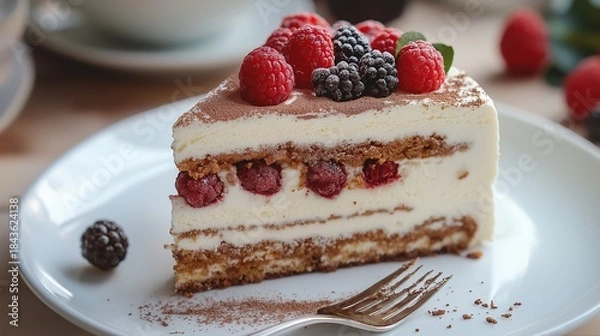 Obraz Layered Berry Tiramisu Delight