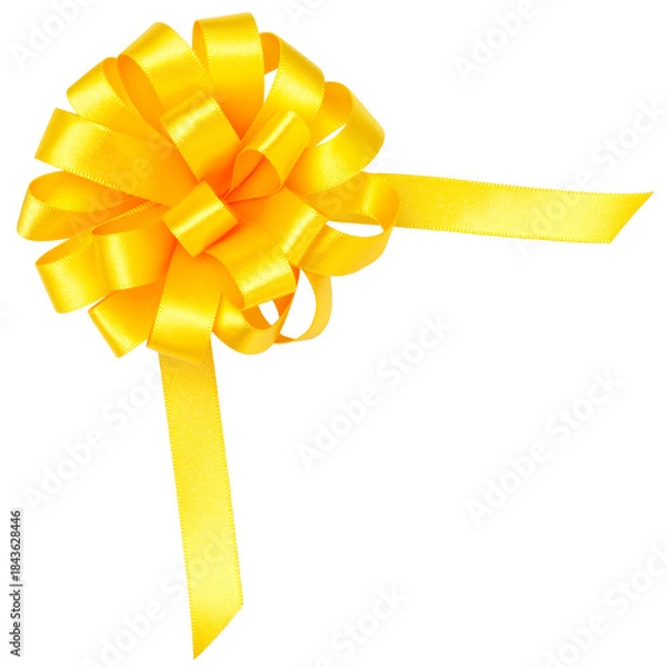 Obraz yellow ribbon bow