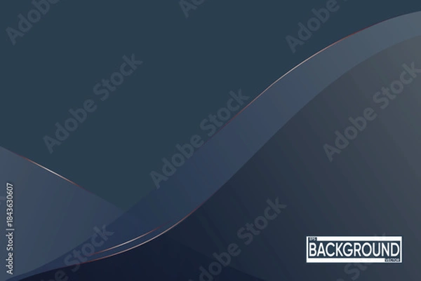 Obraz Elegant Dark Abstract Waves Background