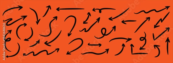 Obraz doodle arrow vector 