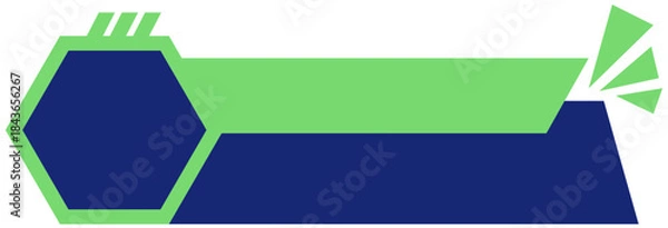 Fototapeta Modern Abstract Progress Bar Graphic for Game Interface Design