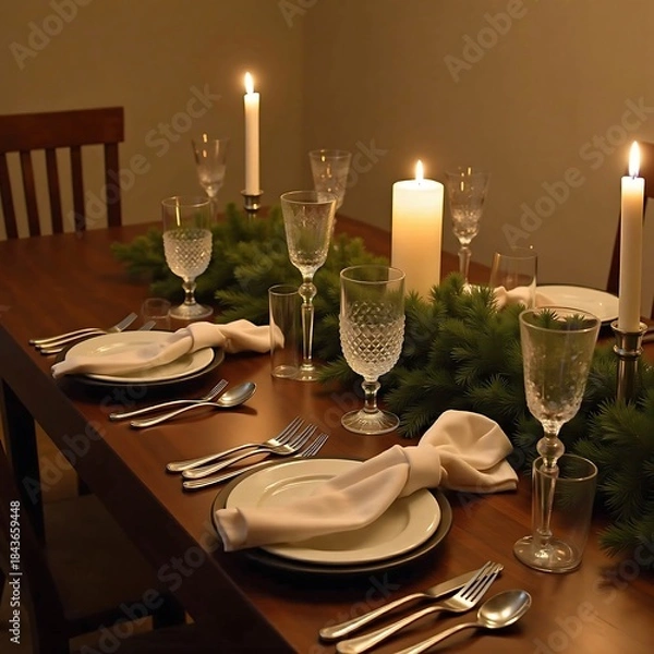 Obraz wedding table setting