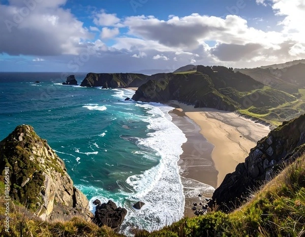 Obraz Coastal Landscape Panorama (2)