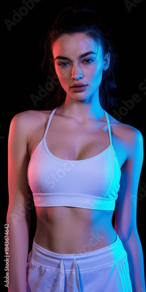 Obraz Athletic woman studio image