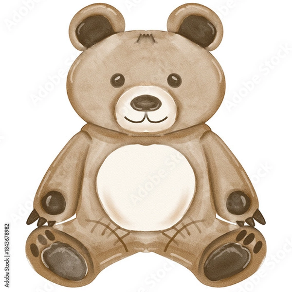 Obraz Watercolor Teddy Bear
