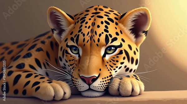 Obraz portrait of a leopard