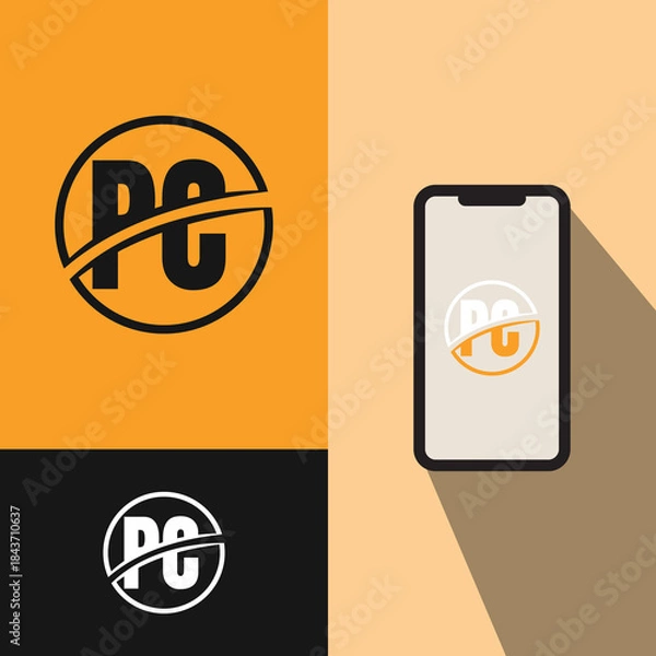 Obraz PC Letter Monogram Logo Design
