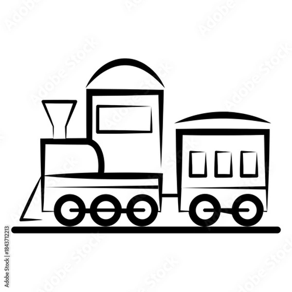 Obraz  Train vector icon