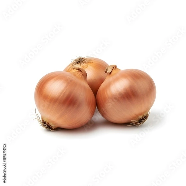 Obraz onions isolated on white background