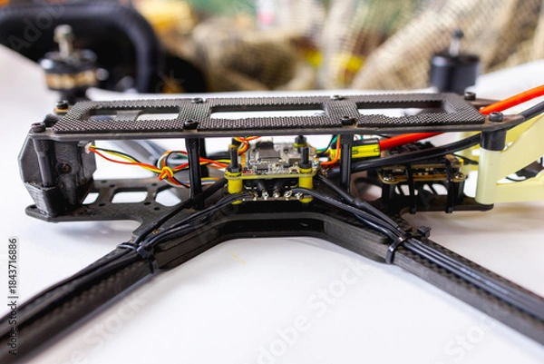 Obraz Small Drone Manufacturing Process in Workshop