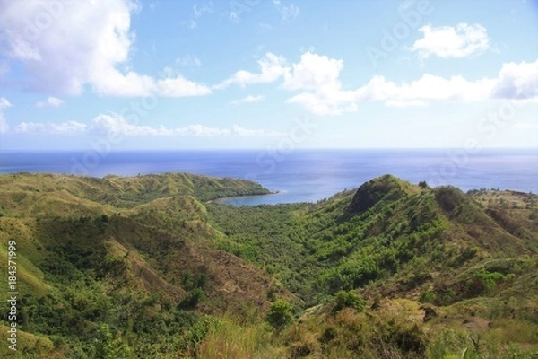 Fototapeta グアムの青い空と海