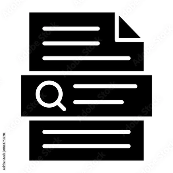 Fototapeta Search icon glyph