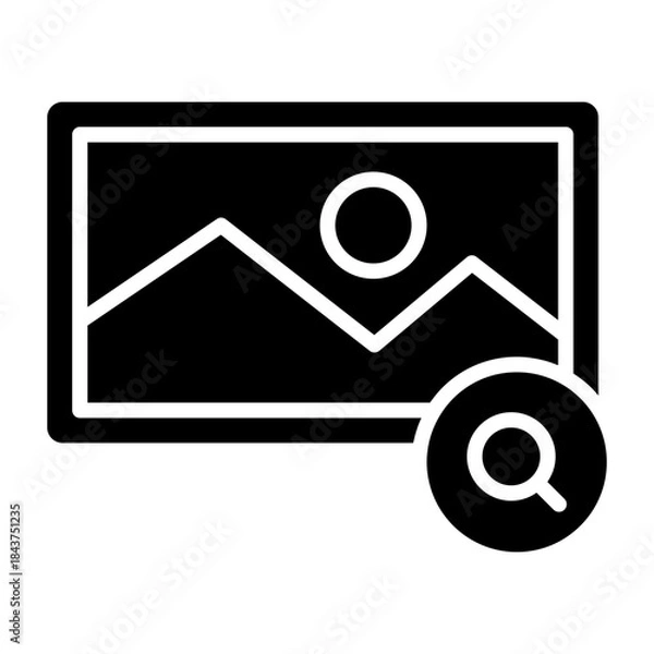 Fototapeta Search icon glyph