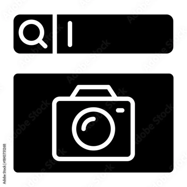 Obraz Search icon glyph