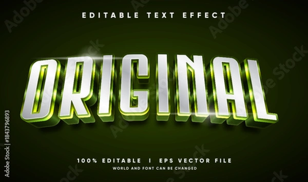 Obraz original vector text effect with modern style