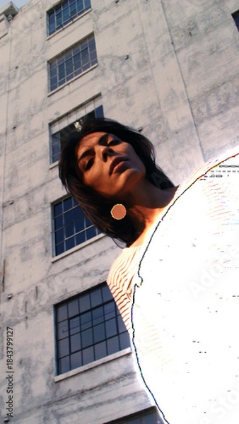 Fototapeta Vertical Film Burn Transition 05