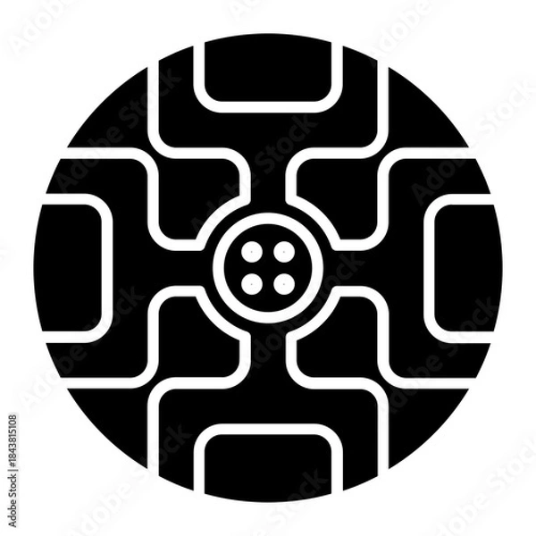 Obraz rim black icon