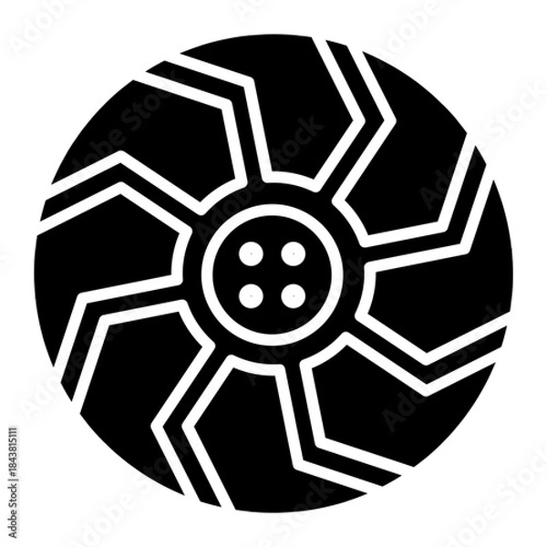 Obraz rim black icon