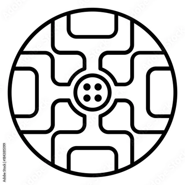 Obraz rim black icon