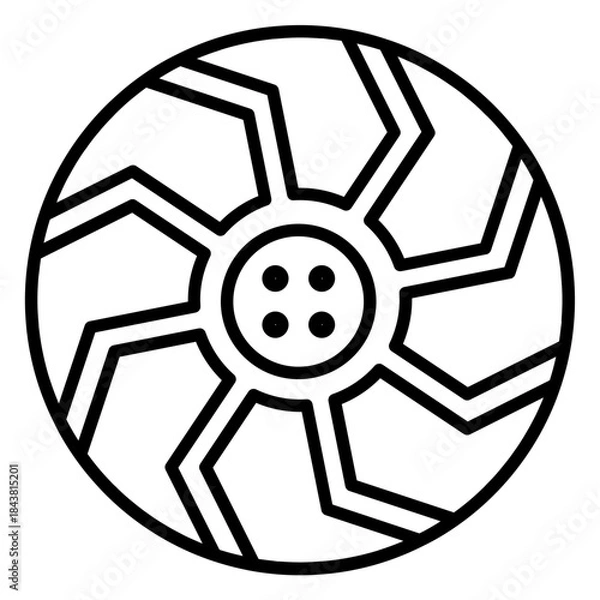 Obraz rim black icon