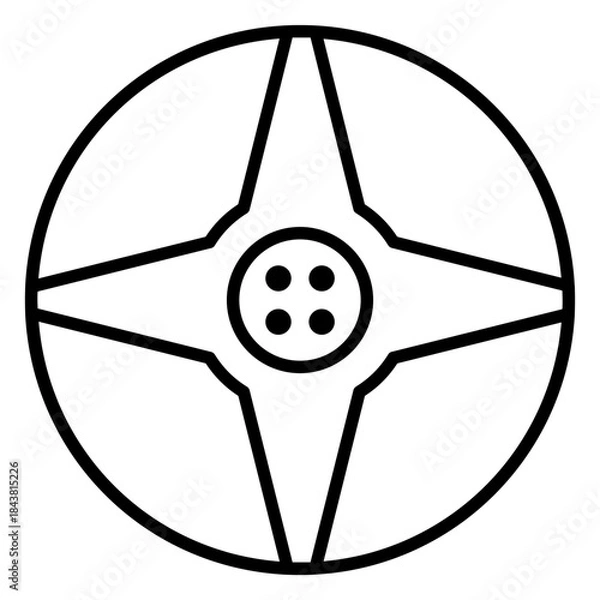 Obraz rim black icon