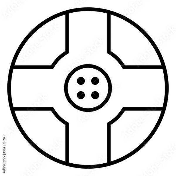 Obraz rim black icon