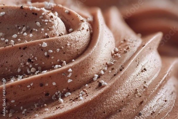 Obraz Chocolate ice cream texture macro