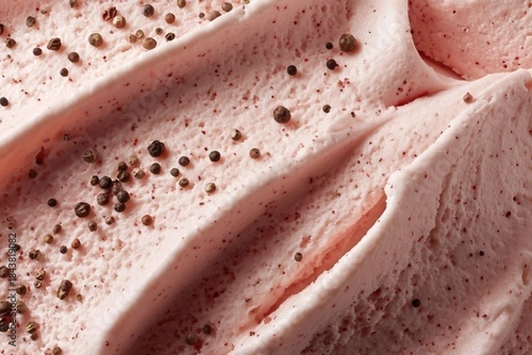 Fototapeta Strawberry ice cream texture macro