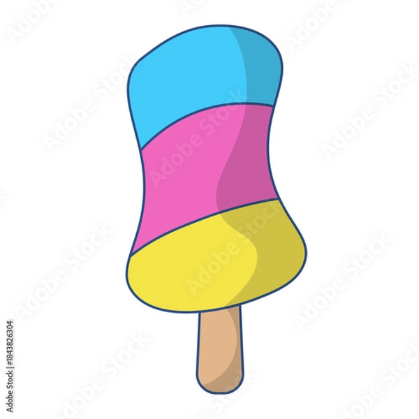 Obraz ice cream isolated on white background