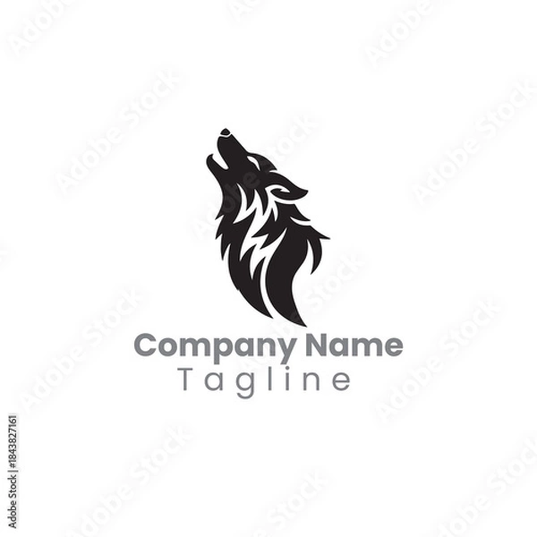 Fototapeta a howling wolf