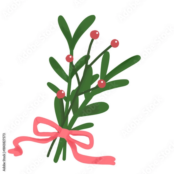 Obraz Cute Holly Bouquet