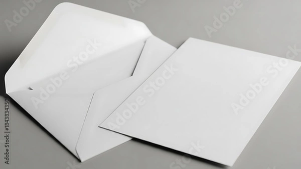 Obraz Blank white envelope on table
