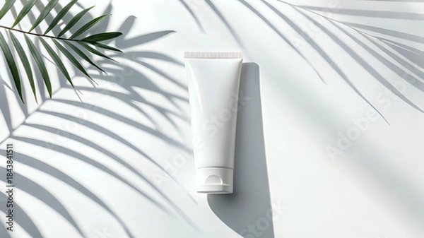 Obraz cosmetic cream and towel