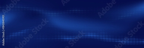 Obraz Abstract blue white dot pattern gradient texture technology background.vector future tegnology.EPS10