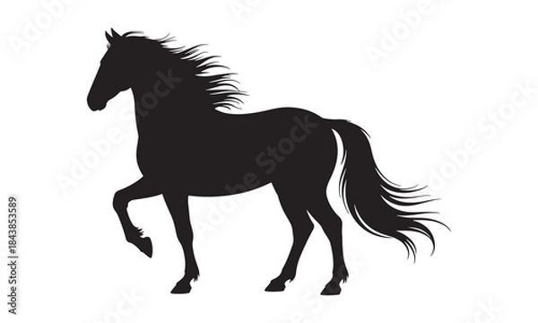 Obraz Horse silhouette vector