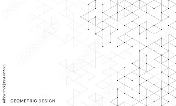 Obraz Abstract vector background with a geometric pattern of triangle shapes. Graphic design element 