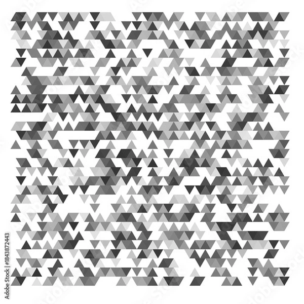 Obraz Gray triangle halftone random background