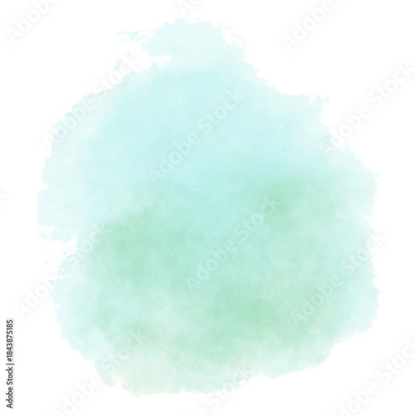 Obraz Abstract watercolor paint shape.