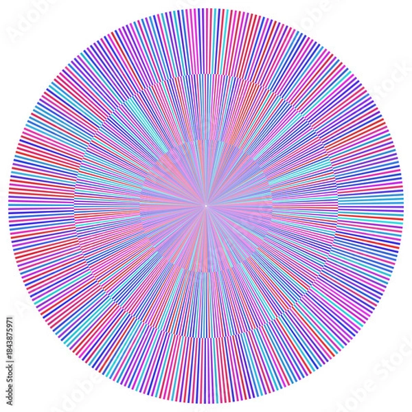 Obraz Abstract circle mirage technology.