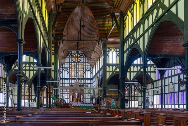 Obraz Guyana, Georgetown, Interior of St. George's Cathedral