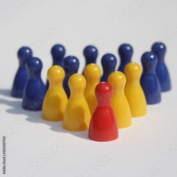 Fototapeta The picture shows a bowling set