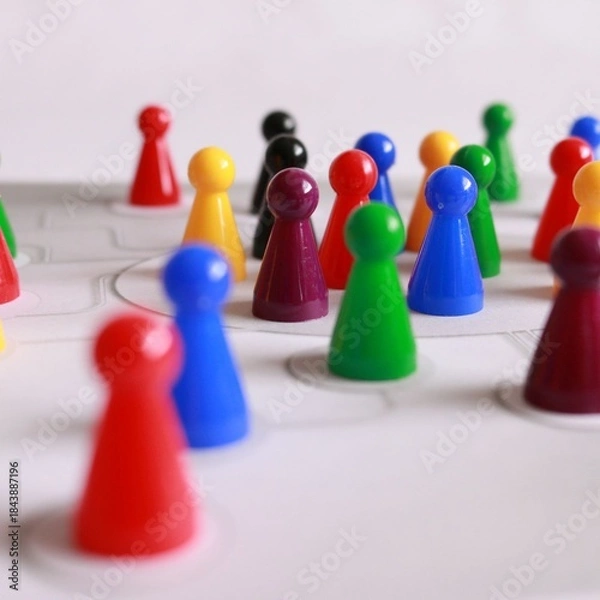 Fototapeta The picture shows a bowling set