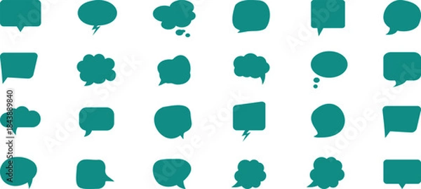 Obraz speech bubble collection.Speech Bubbles set. Speech bubbles isolated on white background. speech bubble comic signs.