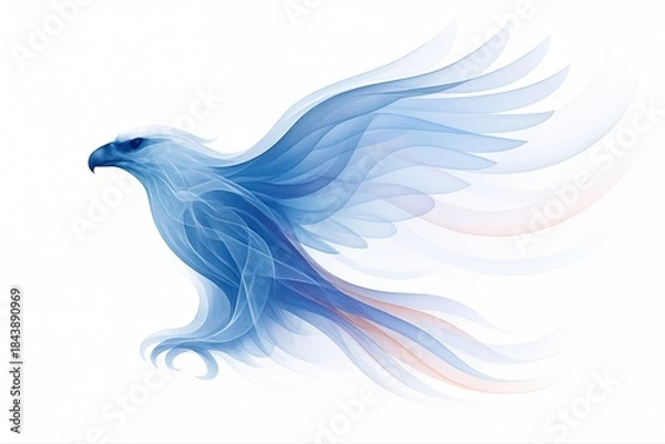 Fototapeta Ethereal Blue Eagle Soaring