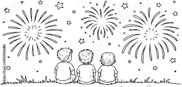 Obraz vector illustration of a happy new year